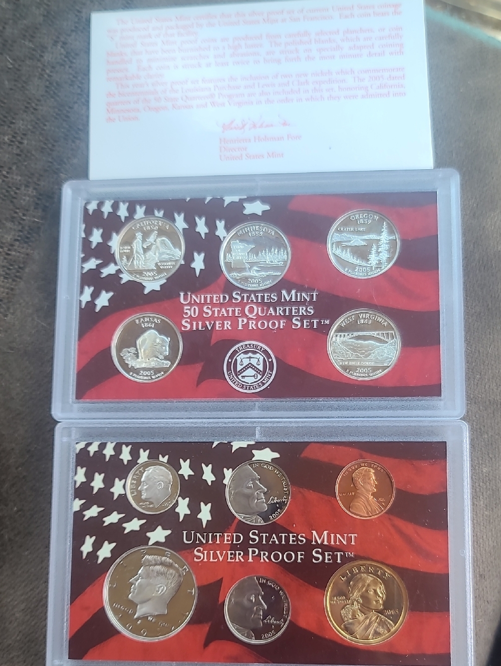 United States Mint Silver Proof Set — Red and Silver